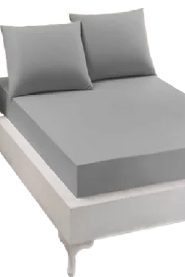 طقم شرشف مزدوج من القطن الممشط مقاس 200×200+30 سم