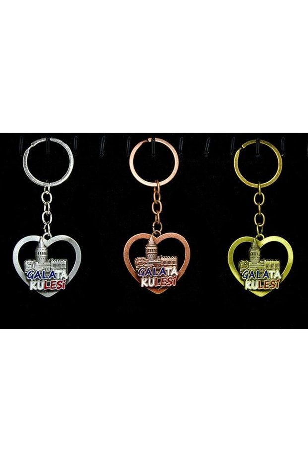 Metal Galata Tower Keychain
