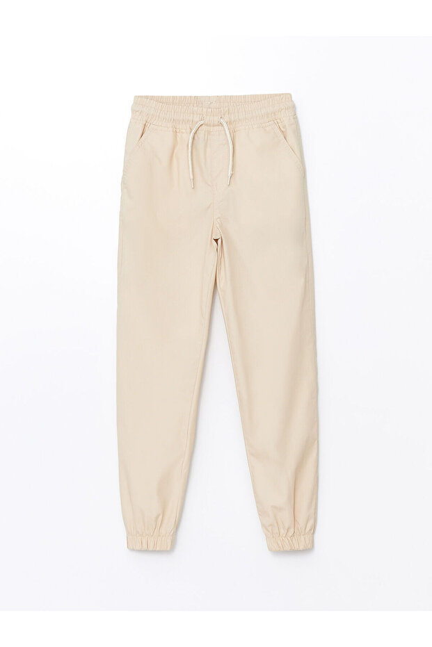 Lcw Kids Bej Elastic Waistband Boys' Jogger Pants