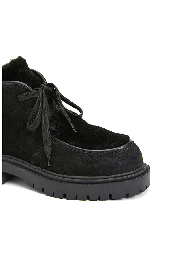 Siyah Kadın Deri Bot - 6