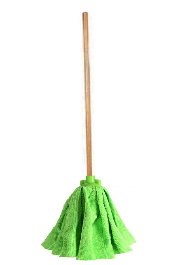 Mikrofiber Havlu Vileda Paspas Mop Ucu Ve Ahşap Saplı Takım - 3