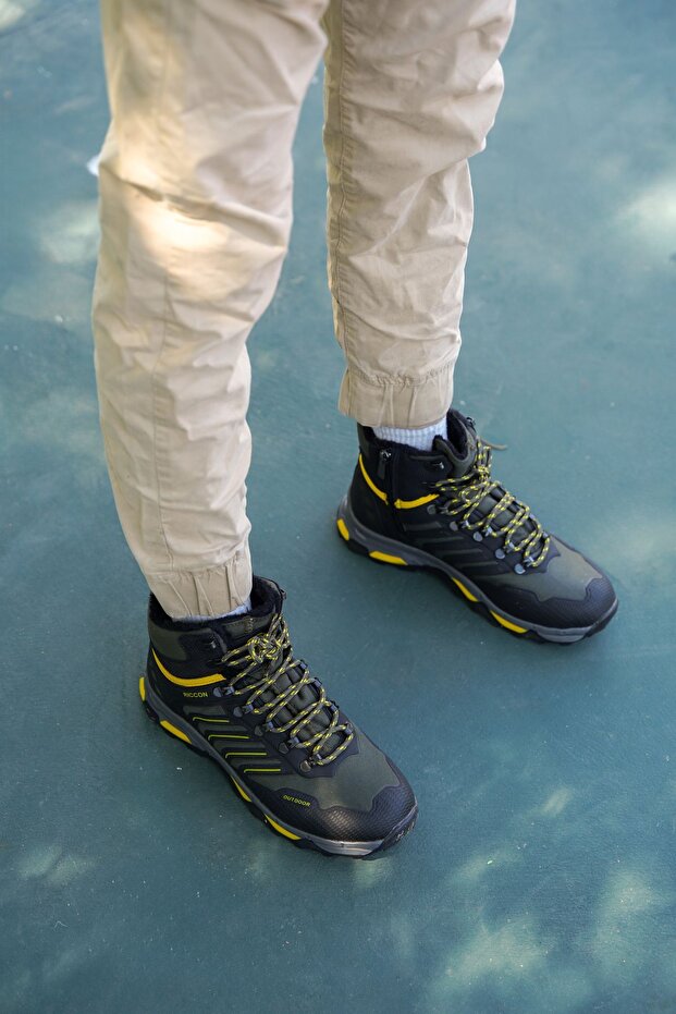 Khaki Unisex 3d Gumowe Buty Trekkingowe 00128055 - 1