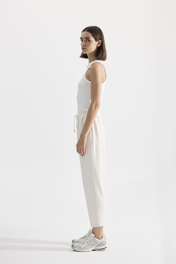 Modal Örme Jogger Pantolon Ekru - 2