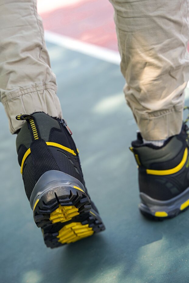 Khaki Unisex 3d Gumowe Buty Trekkingowe 00128055 - 4