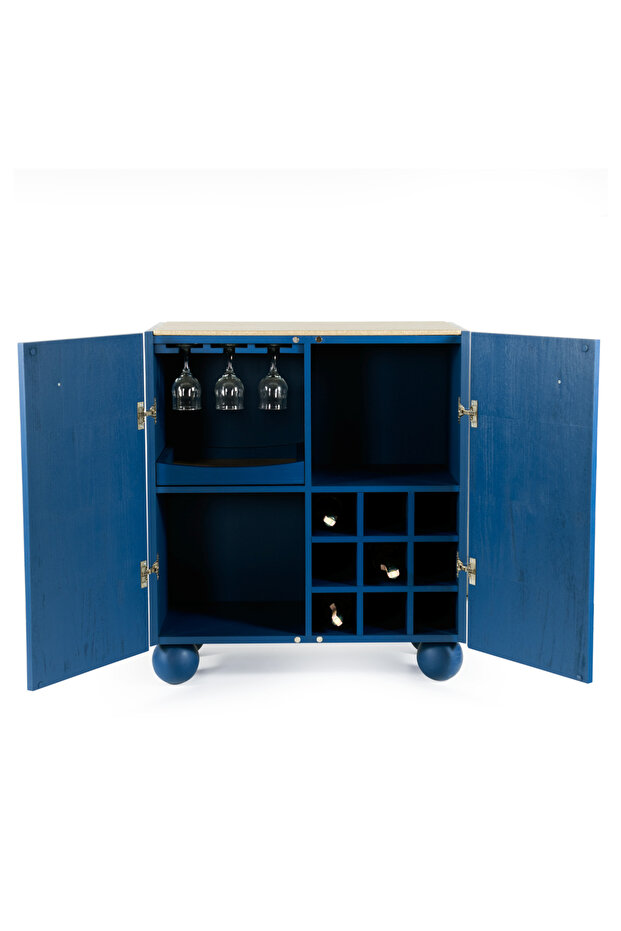 Circles Ahşap Bar Dolabı - 3