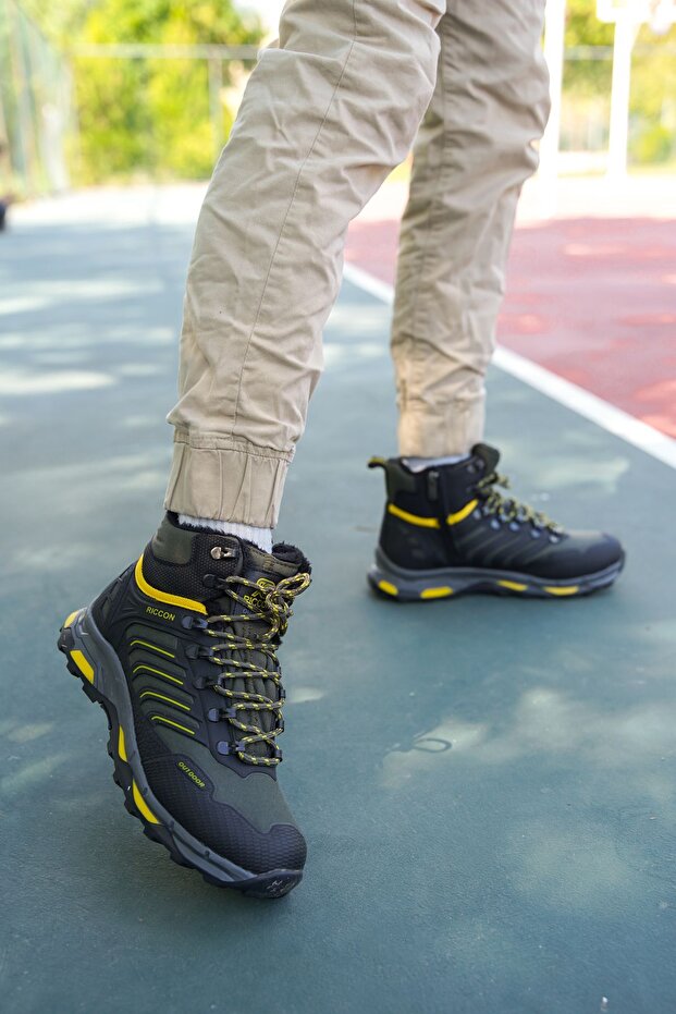 Khaki Unisex 3d Gumowe Buty Trekkingowe 00128055 - 2