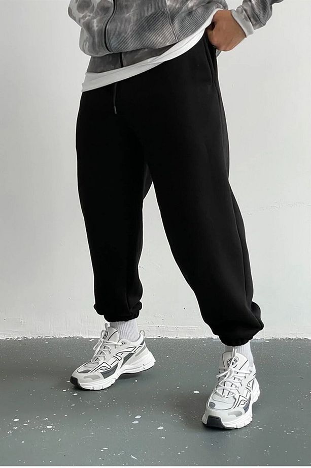 Unisex 2ip Örme Kumaş Baskı Ciwi Eşofman Alt - 4