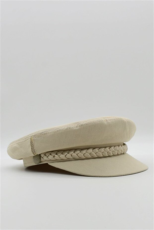 قبعة سائق بيج للرجال - قبعة كابتن مسطحة - 4