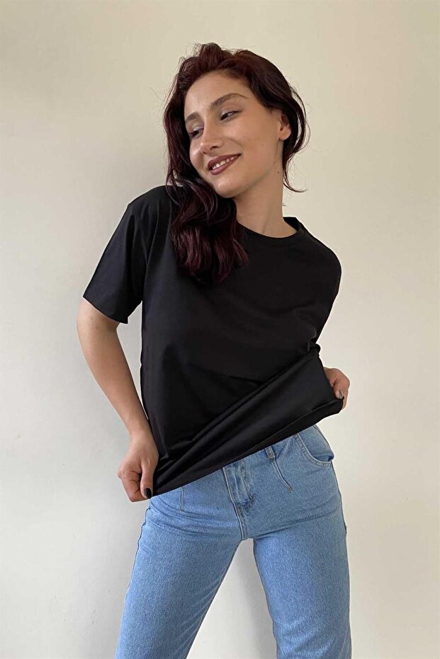 Crew Neck Basic T-Shirt - 5