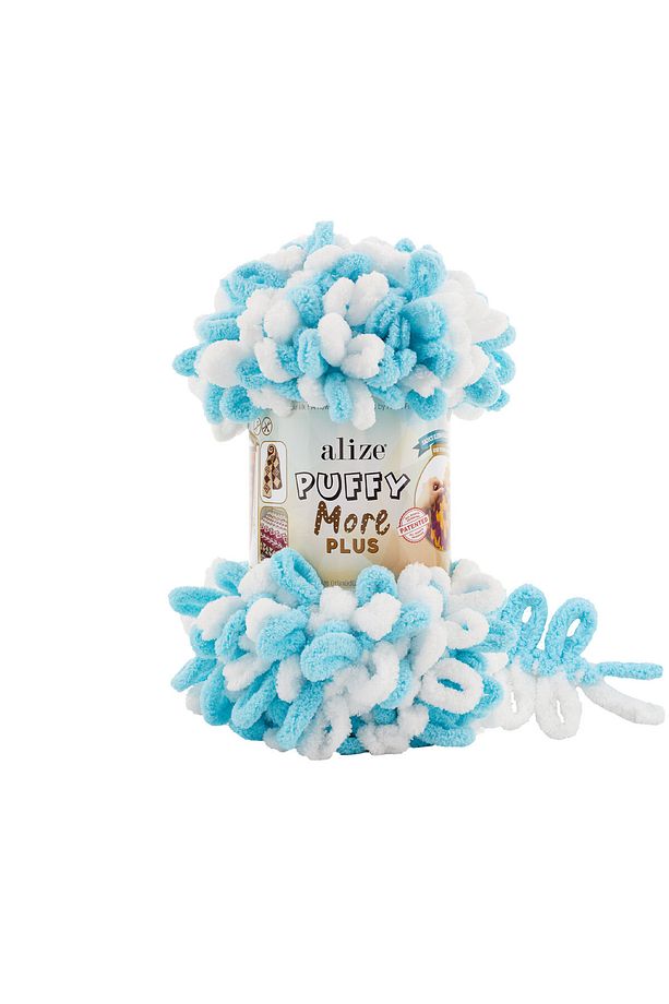 2 Adet Puffy More Plus El Örgü İpi,Parmak Örgü İpi(2 x 250 Gram) 8001 - 1