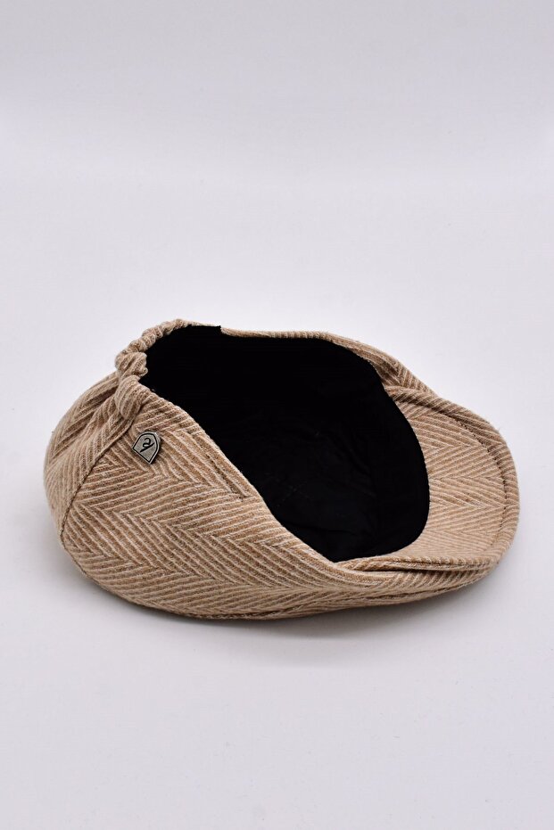 قبعة صوفية منقوشة متعرجة للرجال - 4