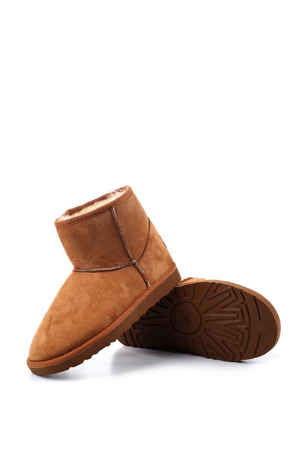 Pc-52127 Süet Spor Rahat Taban Kürklü Kadın Bot - 5