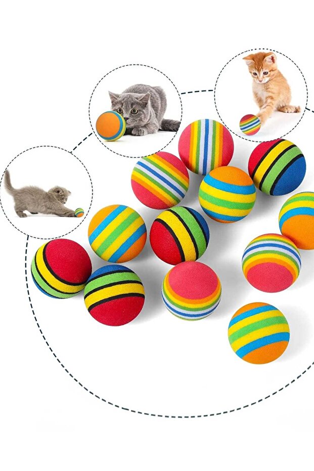 3 Cat Play Balls