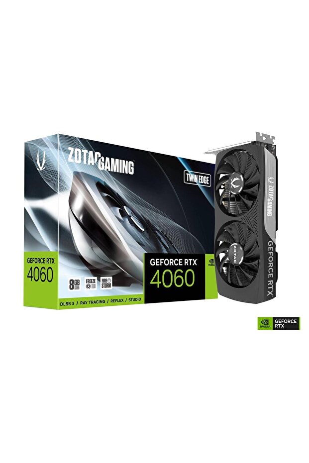 RTX4060 KUTULU Gaming Twin Edge ZT-D40600E-10M 128Bit GDDR6 8 GB Kutulu Ekran Kartı - 1