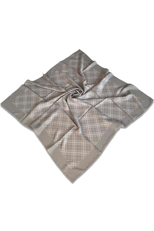 Anthracite Plaid Scarf - 1040400 -973-32693