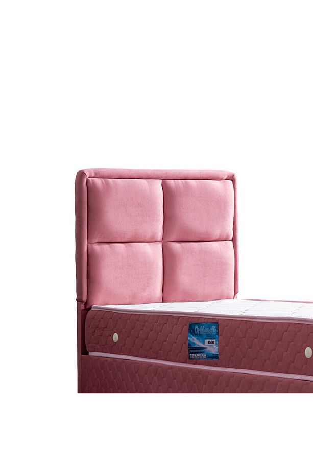 Grand Ikili Set, Tek Kişilik Baza Başlık Seti, Pembe - 4