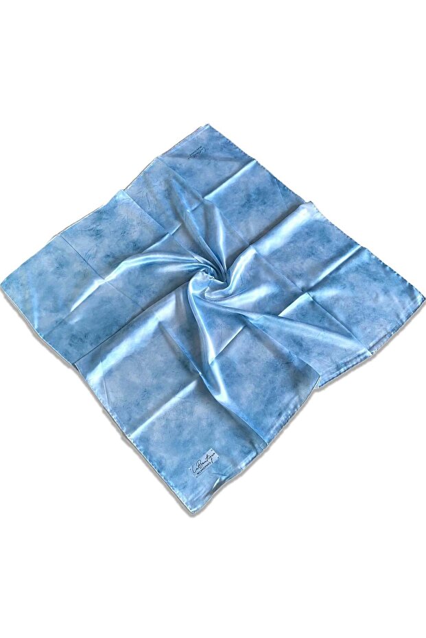 Light Blue Cloud Pattern Classical Scarf 1863-19 34426