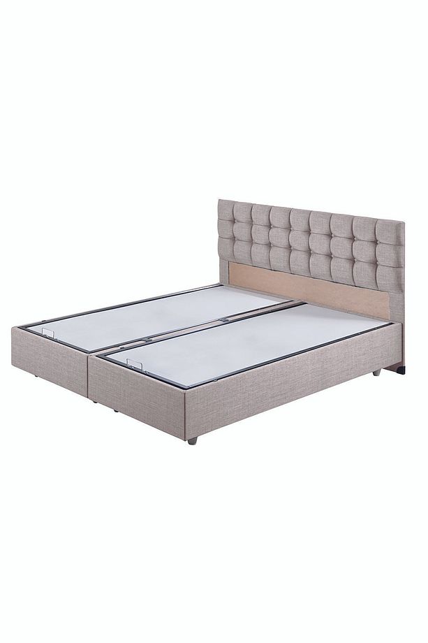 Venedik Çift Kişilik Baza Başlık Letto Yatak Seti Krem - 3