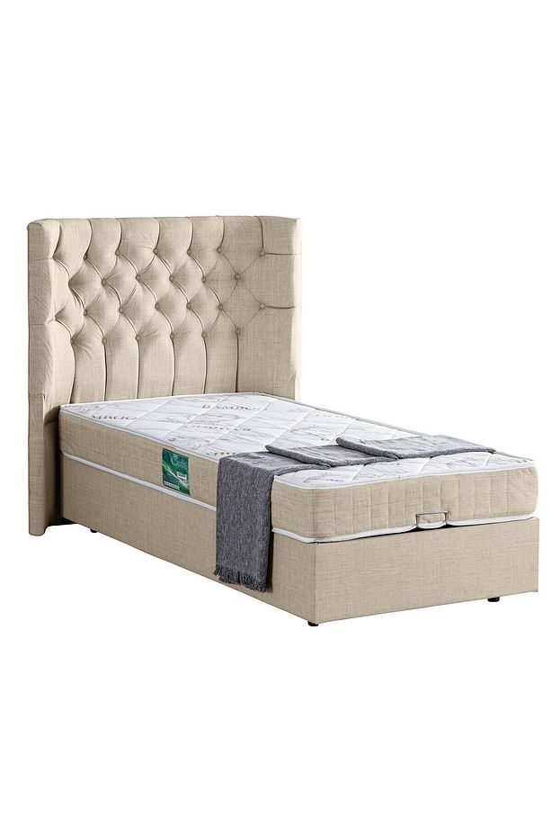 Matilda Ikili Set, Tek Kişilik Baza Başlık Seti, Krem - 3