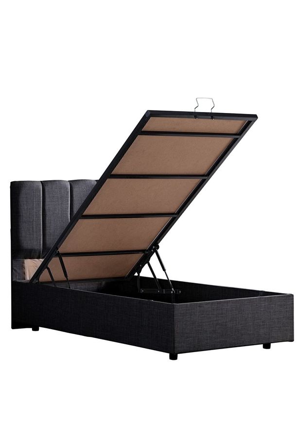 Defne Tek Kişilik Baza Başlık Comfort Yatak Seti, Antrasit - 4