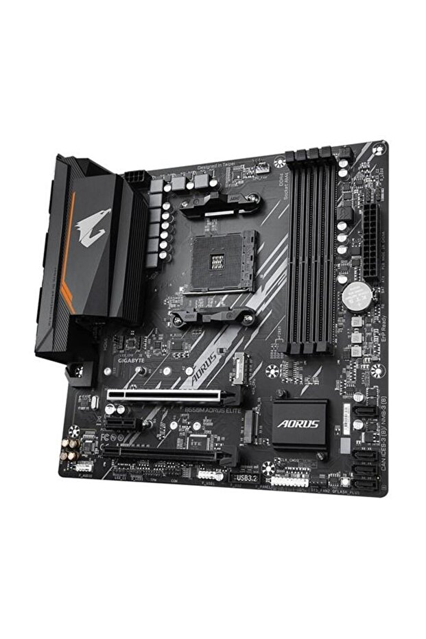 B550M AORUS ELITE DDR4 HDMI DVI PCIe 16X v4.0 AM4 ATX - 4