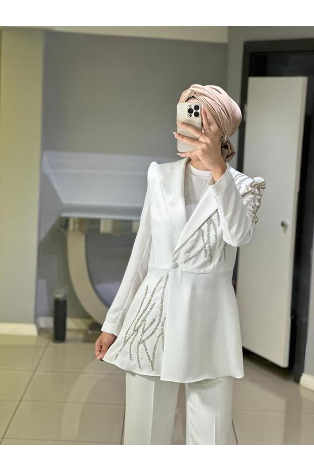 CLİO TAŞ İŞLEMELİ TAKIM - 5