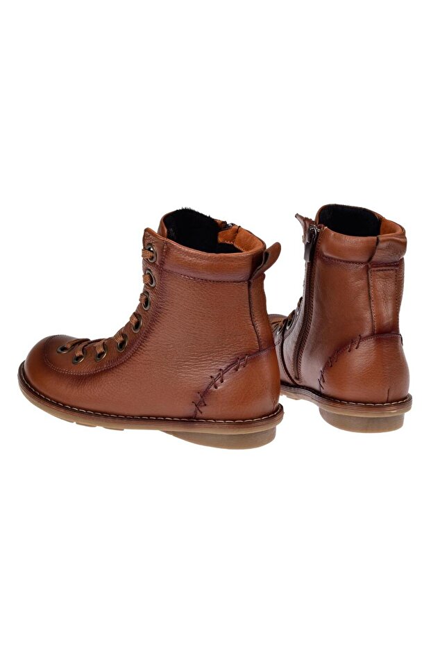 Hakiki Deri Günlük Kadın Bot PLM-34431 TABA - 5