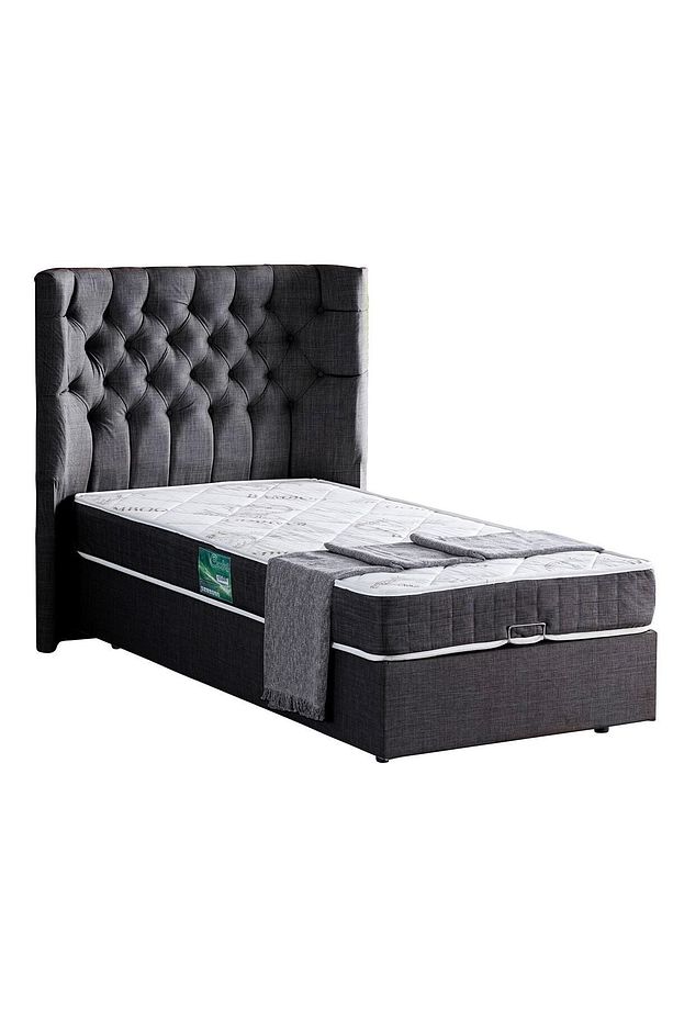 Matilda Ikili Set, Tek Kişilik Baza Başlık Seti, Antrasit - 3