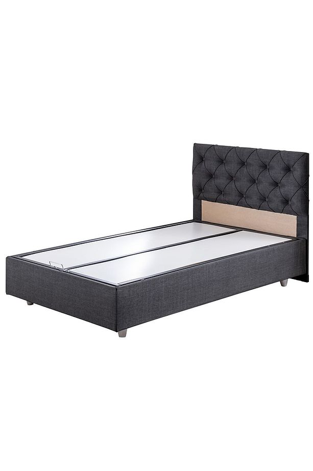 Eylül Tek Kişilik Baza Başlık Comfort Yatak Seti - Antrasit - 5