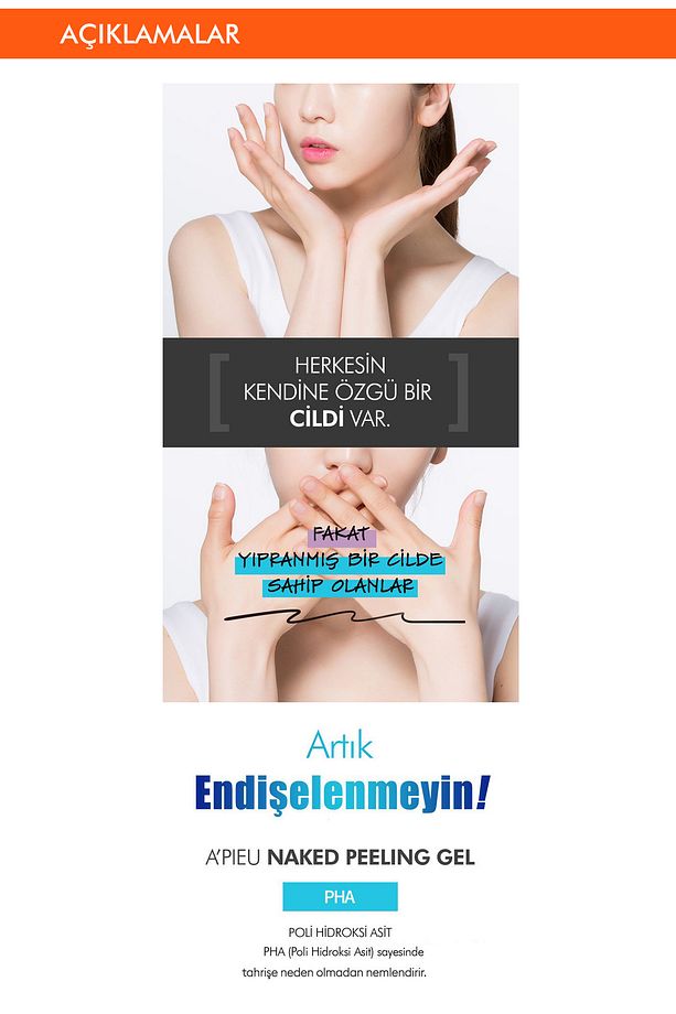 PHA İçeren Nemlendirici Peeling Jeli A'PIEU Naked Peeling Gel (PHA) - 2