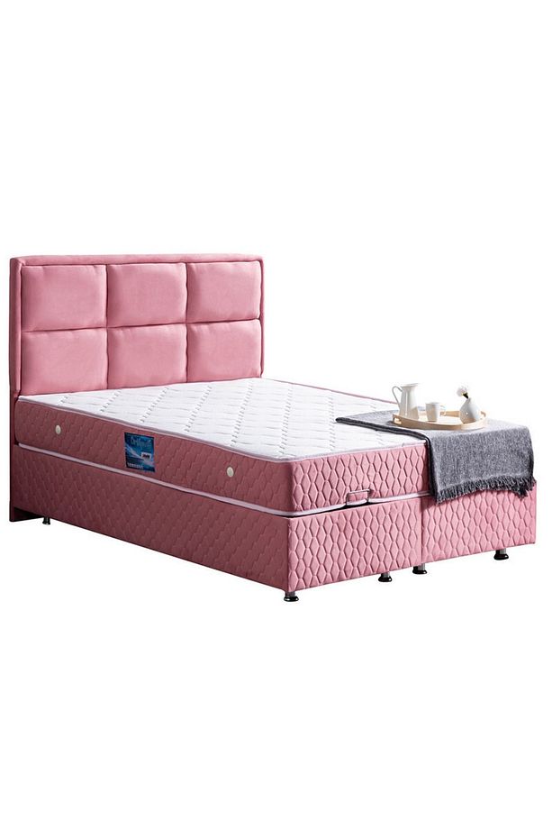 Grand Ikili Set, Çift Kişilik Baza Başlık Seti, Pembe - 2