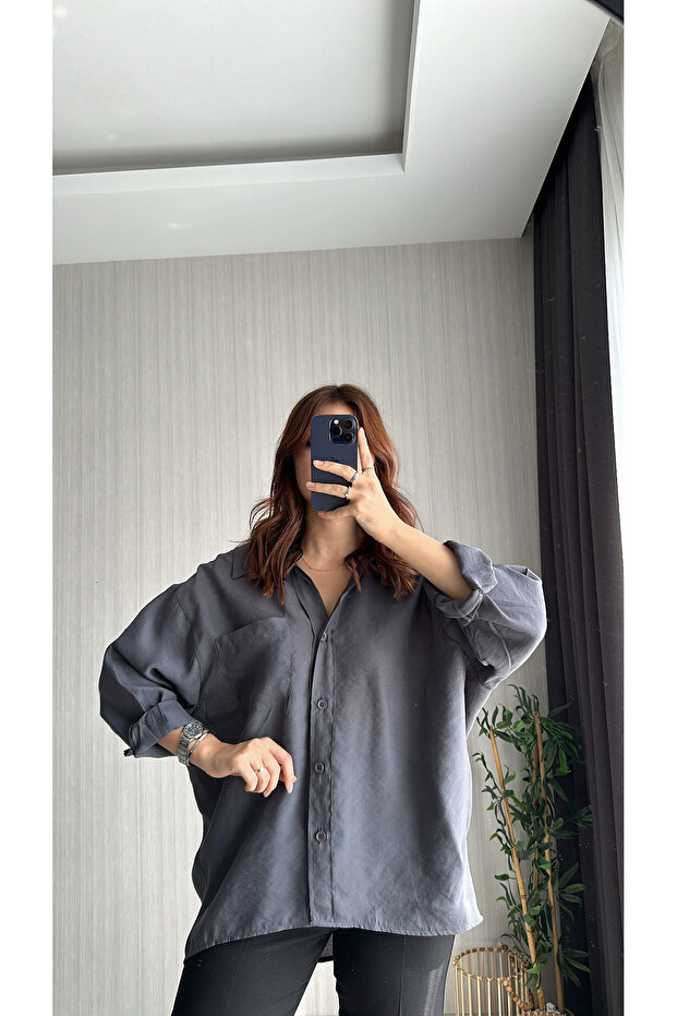 Oversize Gömlek - 1