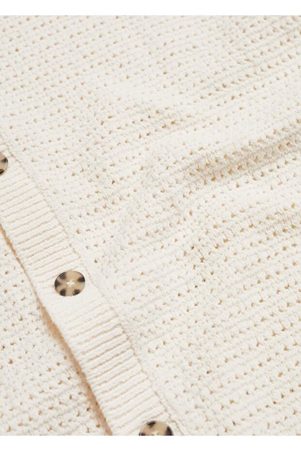 Düğmeli triko polo gömlek - 5