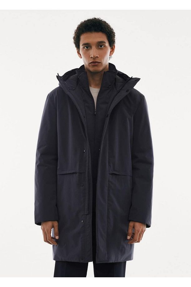 SOFEELATE® kapitone kapüşonlu parka - 1