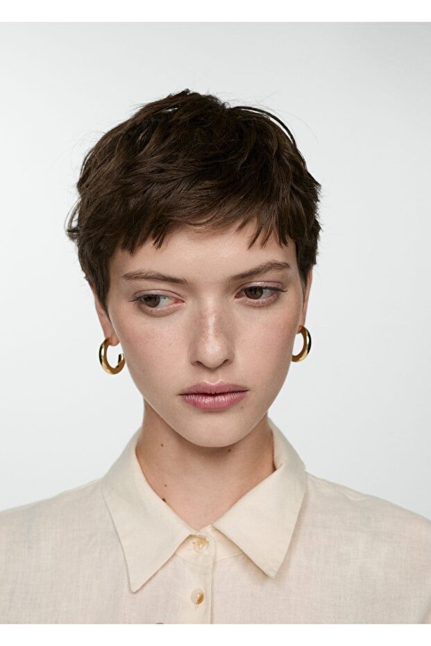 %100 keten gömlek - 6