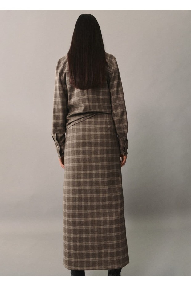 Cepli kareli gömlek ceket - 3