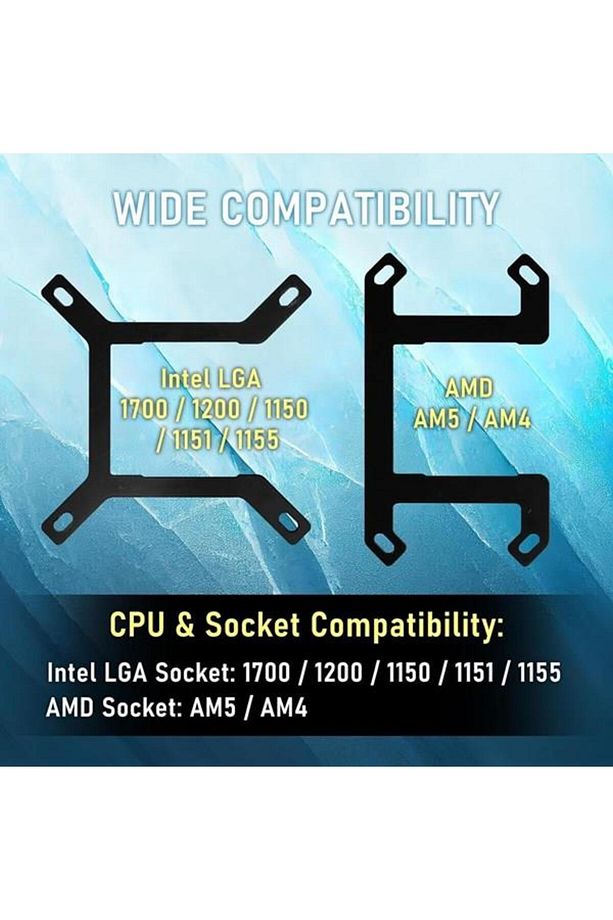 360mm Cube 360 Aıo-360-ww27a-rp Argb Sıvı Soğutmalı Am5-1851p Işlemci Fanı Beyaz - 7