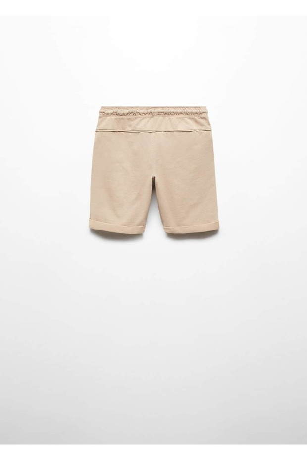 Beli lastikli bermuda şort - 2