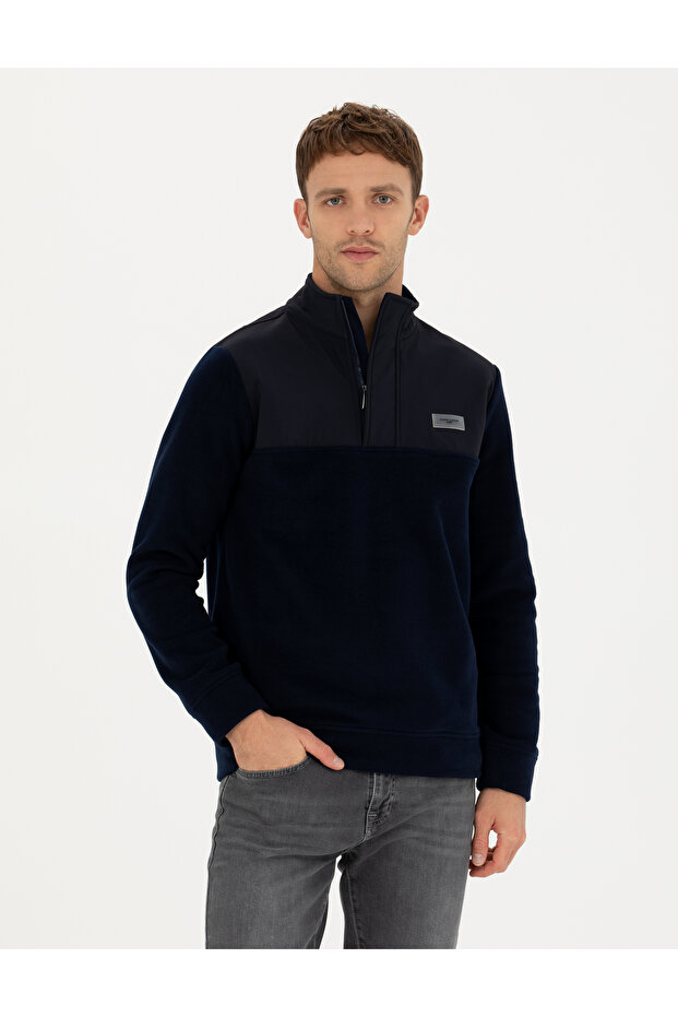 Navy Blue Regular Fit Sweatshirt 50271771-VR033