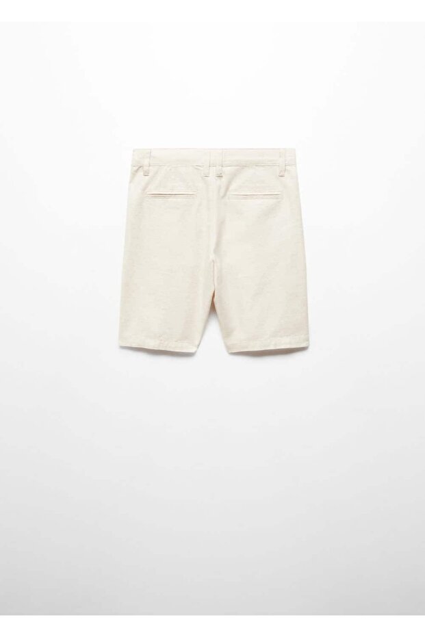 Keten chino bermuda şort - 2