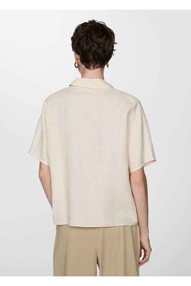 %100 keten gömlek - 4