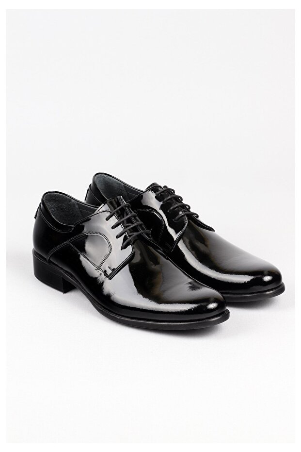 Hld 2442 Special Edition Genuine Leather Men's Shoes Black Patent Leather