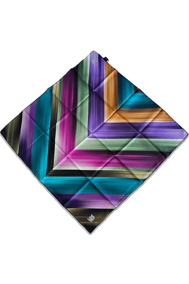 Tivil Silk Scarf 35056 Pink Mixed Pattern