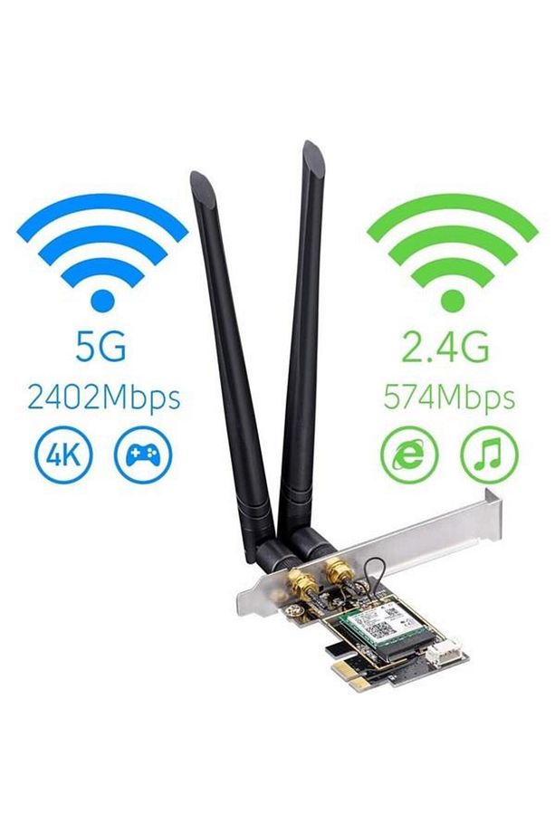 We3000 Ax5400 Wi-fi 6e Bluetooth 5.3 Pcı-e Kablosuz Ağ Adaptörü - 4