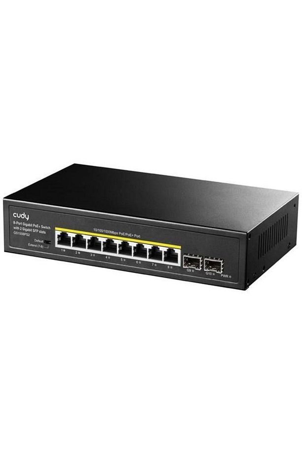 Gs1008ps2 8 Port Gigabit 2-sfp 120w Full Poe Yönetilemez Switch - 1