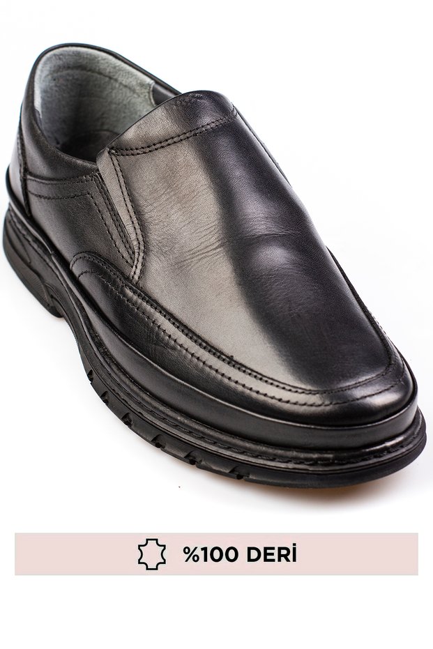 Genuine Leather Laceless Anatomical Inner Outer Leather Men's Shoes