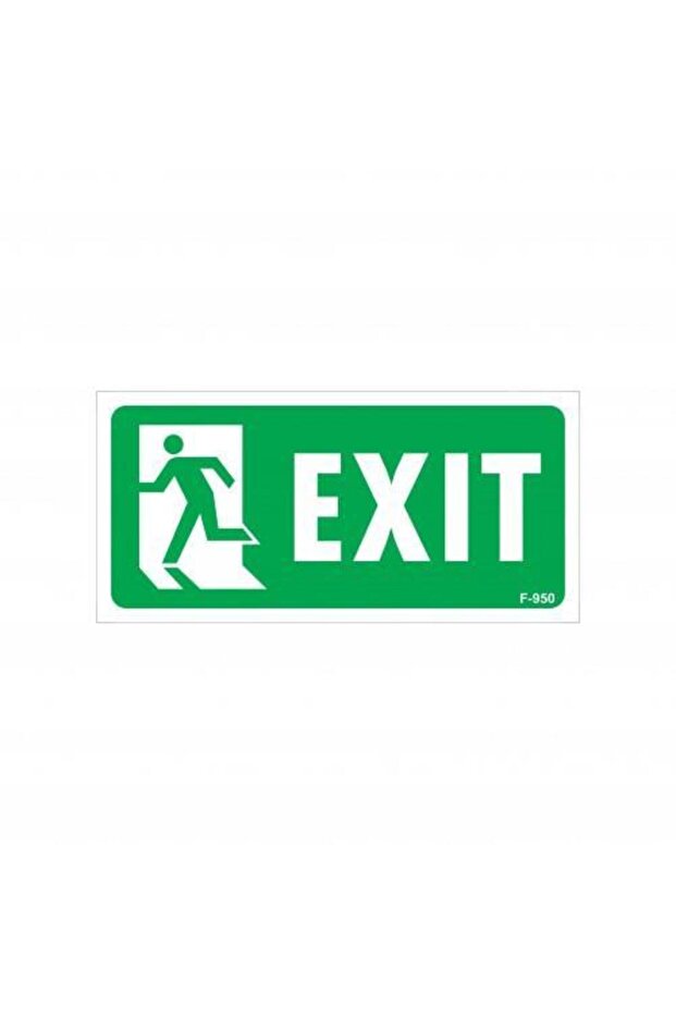 Exit Left Warning Sign 17.5X25 Code:950 - 1