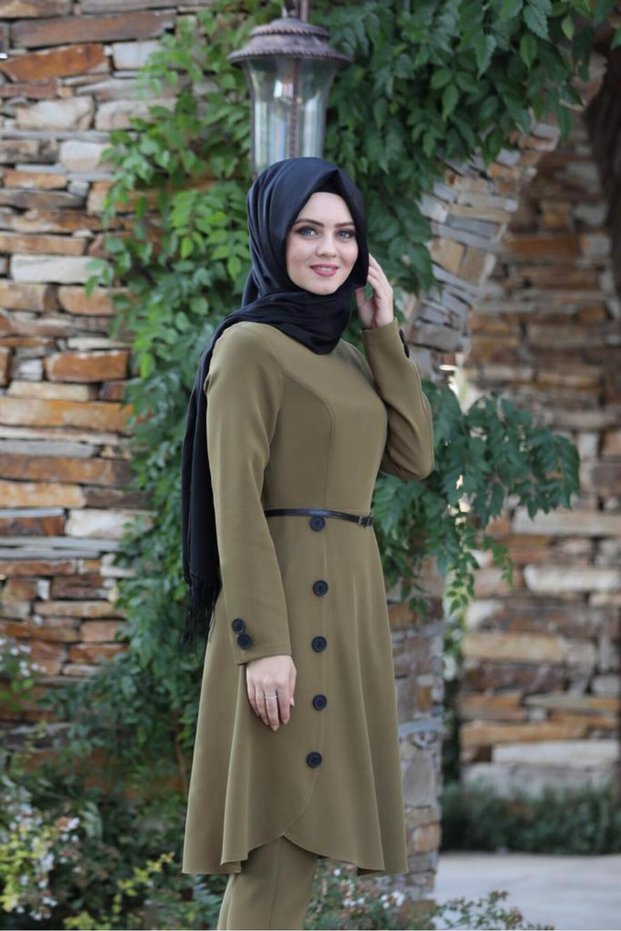 Pleated Suit Mc0035 Khaki