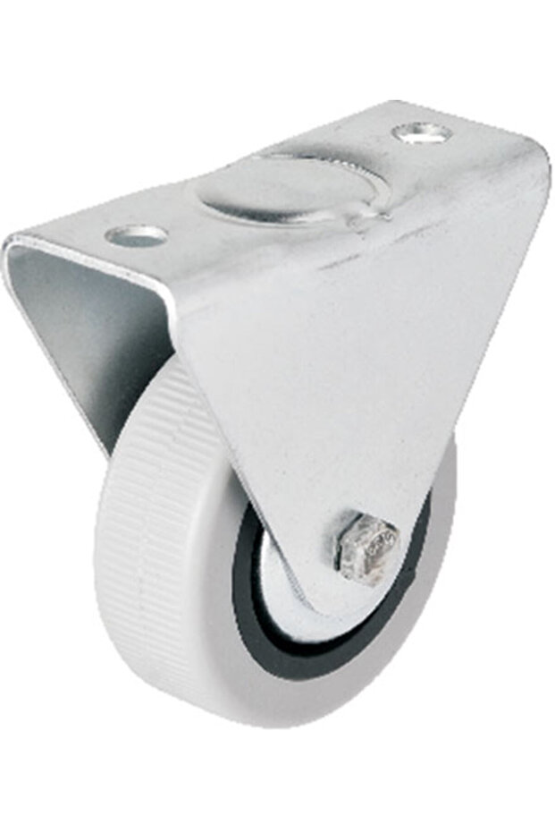 LWLHMRS-IEG ieg ™ Hts 106 - عجلة PVC رمادية بغطاء ثابت مقاس 50 مم