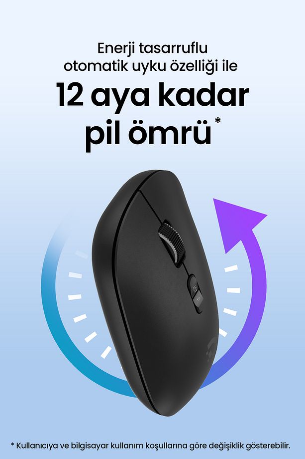MX200 Sessiz Kablosuz Mouse 2.4GHz Wireless - Ayarlanabilir Mouse Hassasiyeti - Tak Çalıştır - 5